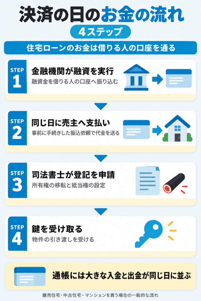 住宅ローンお金の流れ